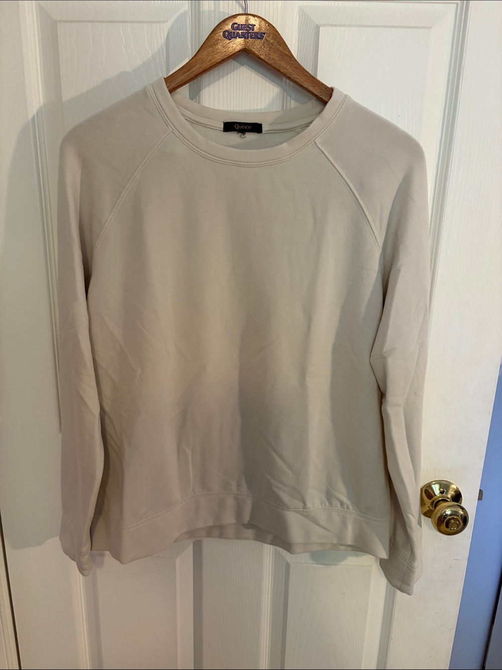 Quince Women's Crewneck Sweatshirt in Light Beige